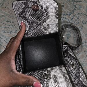 Snakeskin Patterned Handbag
